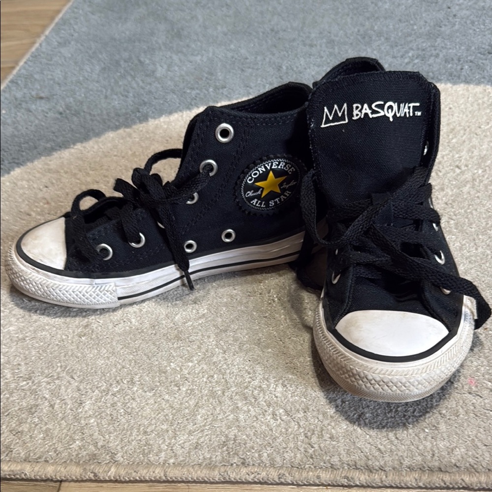 Converse Black and White High-Top Sneakers